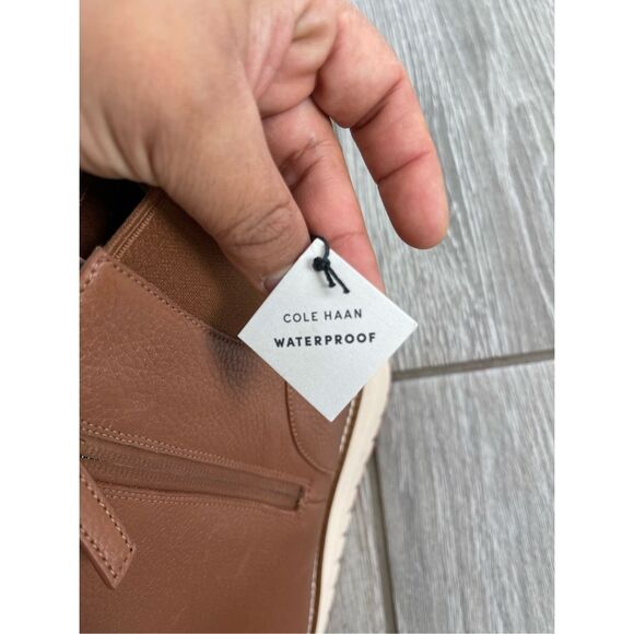 COLE HAAN Women's Zerogrand City Wedge Side-Zip Waterproof Booties Size 10 NEW - Picture 4 of 11